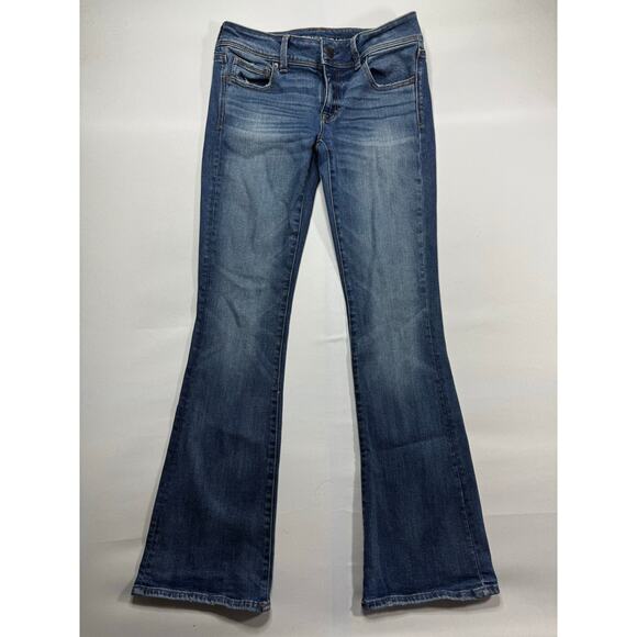 American Eagle Women's Kick Bootcut Blue Denim Jeans - Size 4 (29x31) - Picture 1 of 6